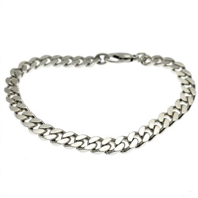 Image 1 of Silver gourmet link bracelet | 19 cm