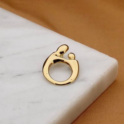 Afbeelding 2 van Gouden moeder-kind hanger