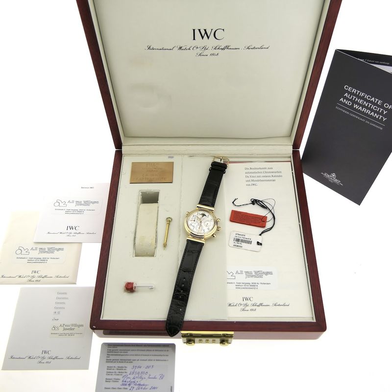 Image 12 of IWC Da Vinci Perpetual Calendar Rattrapante Chronograph IW3754-003; 18k rose gold men's watch