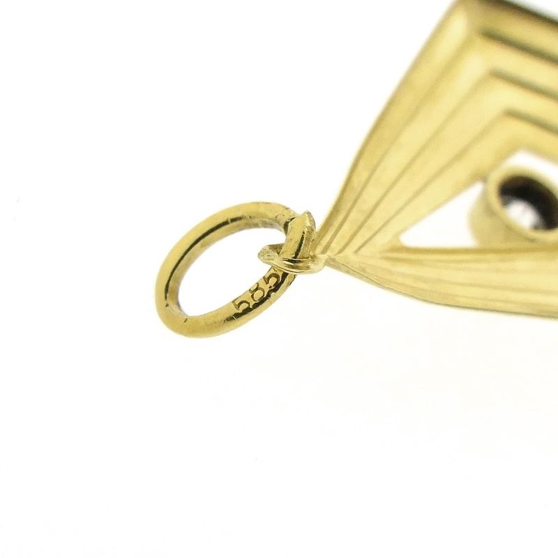 Image 6 of Gold pendant with zirconia