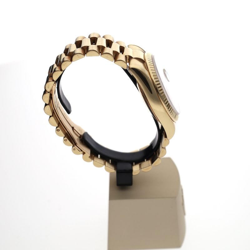 Image 12 of Rolex Day-Date 36mm 'Diamond Dial' 118238; 18k. Gold watch in full set