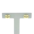 Image 5 of Gold stud earrings with zirconia