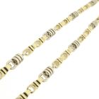 Image 5 of Two-tone solid gold Monte Carlo link chain; Men's