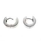Image 4 of White gold earrings; Ø 11.5 mm