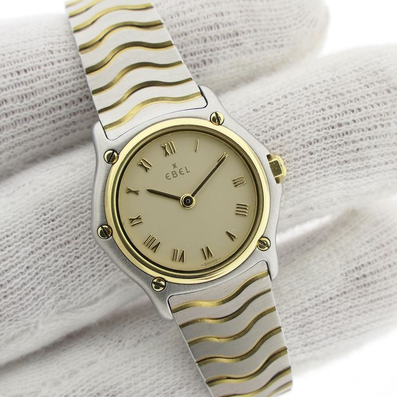 Image 5 of Ebel Wave E1157111; Gold/steel women's watch