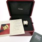 Image 4 of Cartier Santos 100 XL Automatic 2732 - W20071Y1; 18k gold watch with diamond setting