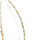 Image 1 of Two-tone gold Figaro link bracelet