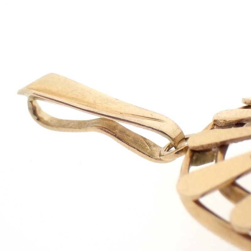 Image 11 of Gold pendant with large amethyst