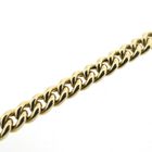 Image 6 of Two-tone gold gourmet link necklace; 46 cm | Robust