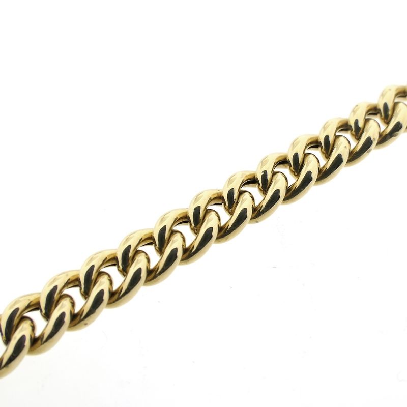 Image 6 of Two-tone gold gourmet link necklace; 46 cm | Robust