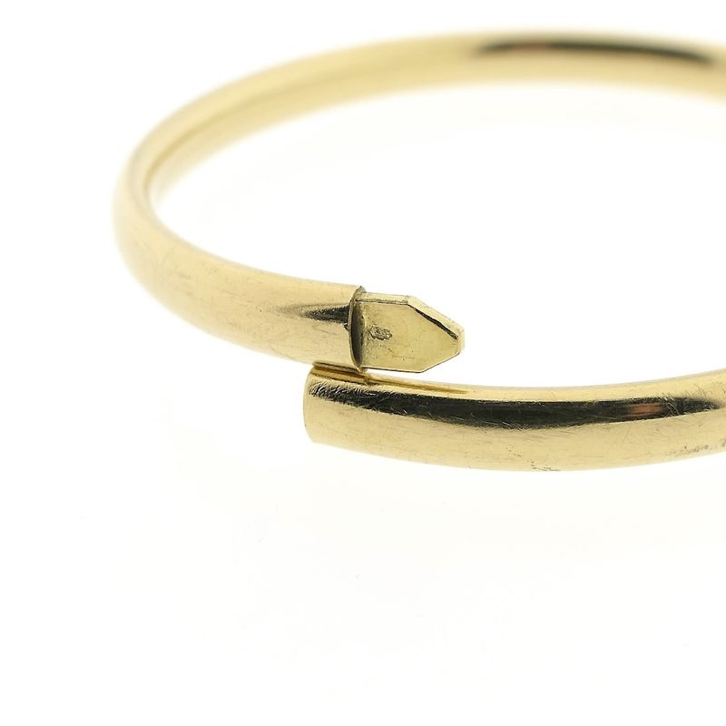 Image 5 of Gold smooth slave bracelet | Ø 60 mm