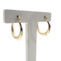 Gold lapidary earrings | Ø 18 mm