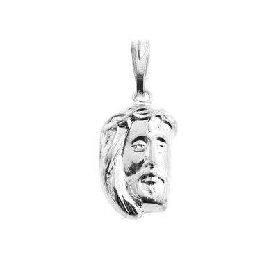 Silver pendant with the face of Jesus Image 2 of Silver pendant with the face of Jesus