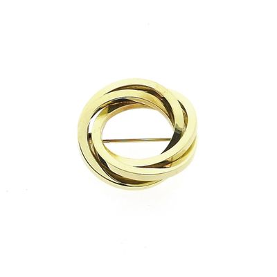 Image 1 of Vintage gold dynamic brooch