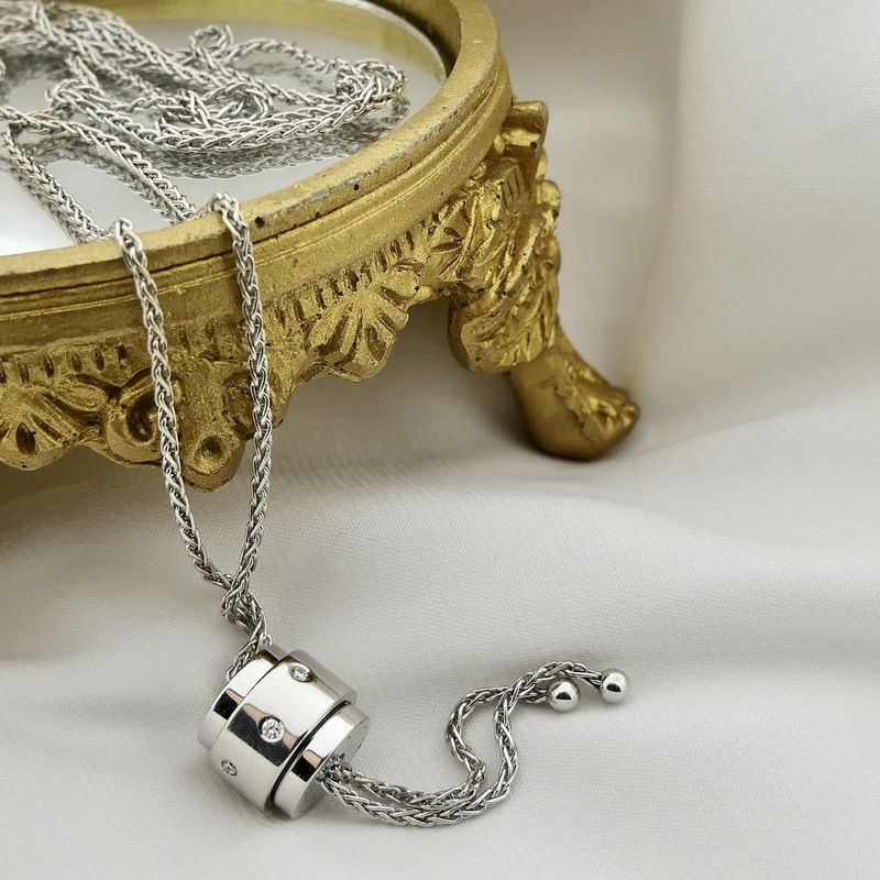 Image 6 of Piaget white gold Possesion necklace with fixed pendant and 0.14 ct diamond