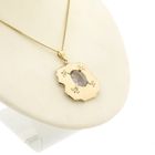 Image 8 of Gold pendant with clear zirconia