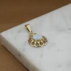Image 8 of Gold pendant with precious opal
