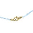 Image 3 of 9 carat light blue topaz bead necklace