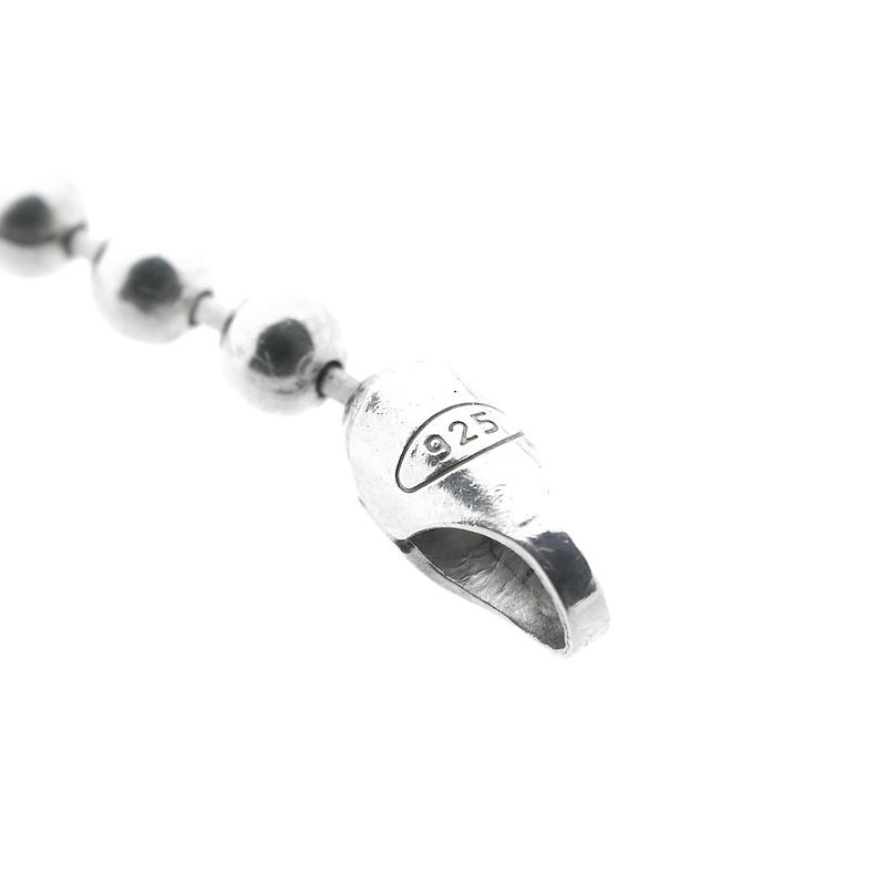 Image 3 of Silver ball link necklace
