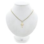 Afbeelding 3 van Gouden hanger van een kruis met corpus