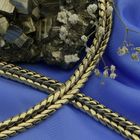 Image 2 of Gold flat foxtail link necklace | 40.5 cm