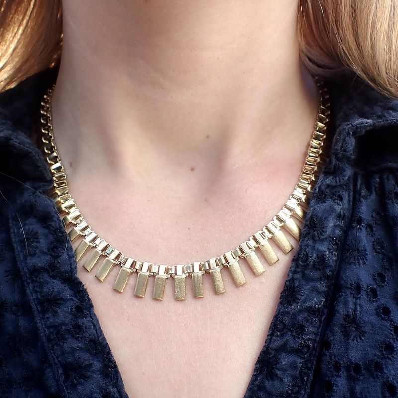 Image 5 of Solid gold fantasy necklace | 43.5 cm