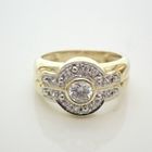 Image 5 of Gold pinky ring with zirconia