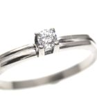 Image 3 of White gold solitaire ring with zirconia