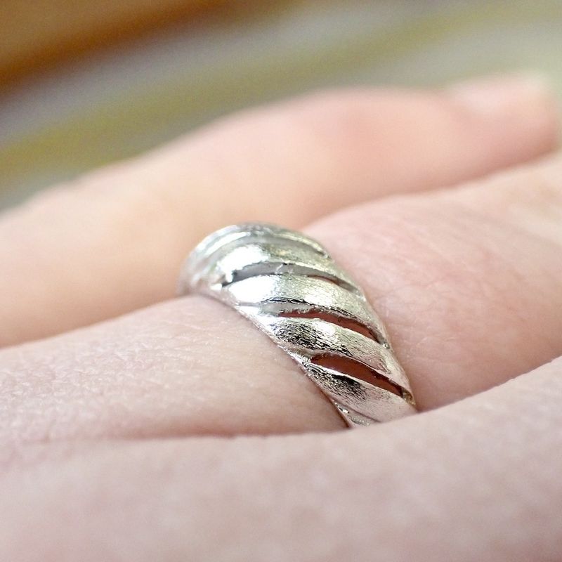 Image 8 of Silver ring with fantasy design