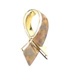 Image 1 of Tricolor gold brooch as ribbon