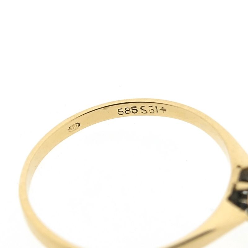 Image 6 of Gold solitaire ring with diamond | 0.02 ct.