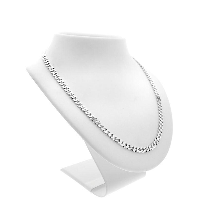 Image 5 of Silver robust gourmet link necklace | 51 cm