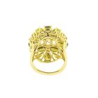 Image 5 of Silver entourage ring with zirconia; Gold plated