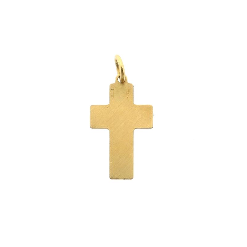 Image 5 of Two-tone gold pendant of a cross