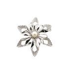 Image 1 of 8 Karat Flower Brooch with Cultured Pearl