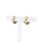 Image 3 of Antique gold clip-on earrings with garnet