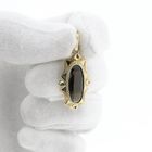 Image 12 of Vintage gold pendant with smoky quartz