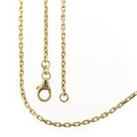 Gold anchor link chain | 75.5 cm