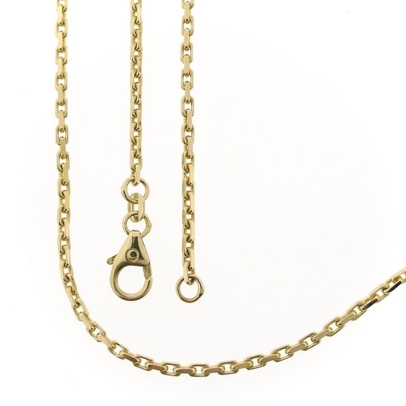 Image 1 of Gold anchor link chain | 75.5 cm