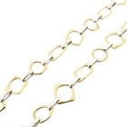 Image 7 of Bicolor Gold Necklace with Fantasy Links; 14 Karat; 45.5 cm