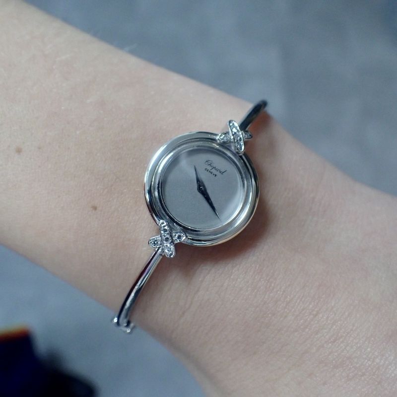 Image 17 of Chopard Cocktail Watch; Vintage 18k women's watch with diamonds