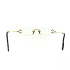 Image 5 of Vintage Cartier glasses with clear glass; Vermeil; 18-130