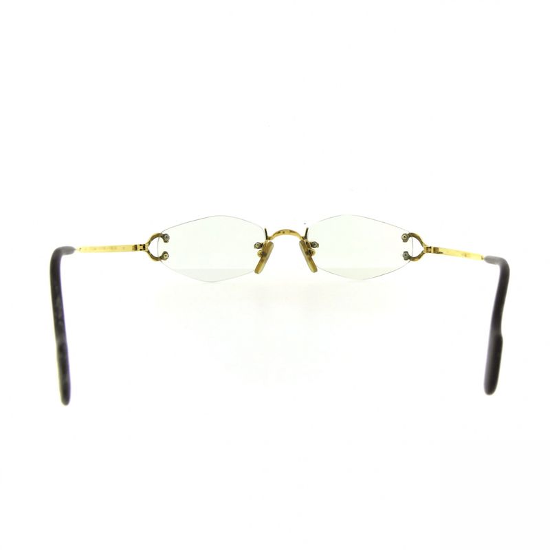 Image 5 of Vintage Cartier glasses with clear glass; Vermeil; 18-130