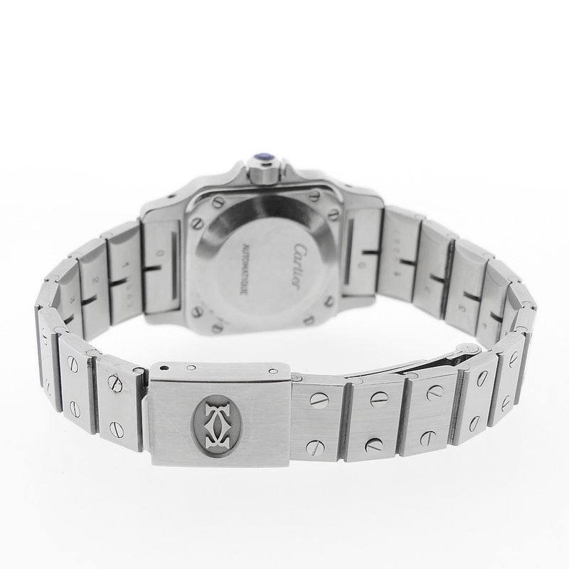 Image 12 of Cartier Santos Galbee; Automatic ladies watch with diamonds