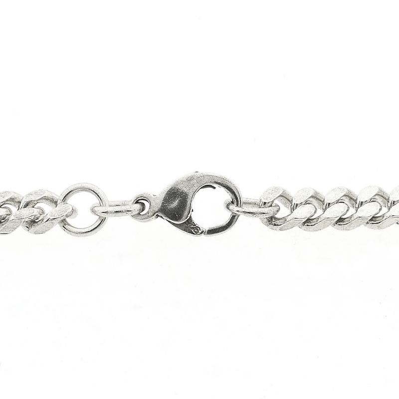 Image 6 of Silver gourmet link necklace | 51 cm