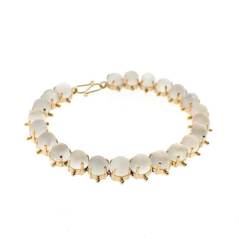 Image 3 of Gold bracelet with moonstones