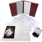 Image 25 of Cartier Santos 100 XL Chronograph 'Factory-Set' Diamonds 2891; 18k white gold watch with diamonds