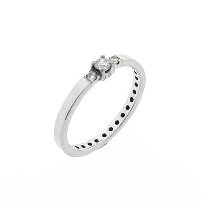 Image 1 of White gold ring with diamond | 0.16 ct. | Diamonde