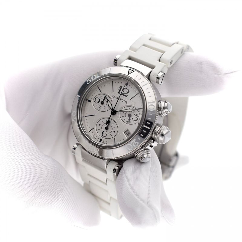 Image 5 of Cartier Pasha Seatimer 3129 Chronograph Watch