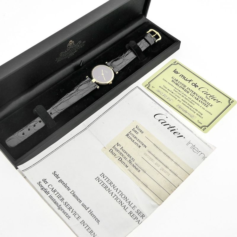 Image 8 of Cartier Must 'Vendome' Vermeil; Ladies watch